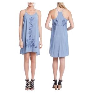 Karen Kane Chambray Blue Motif Print, size med.